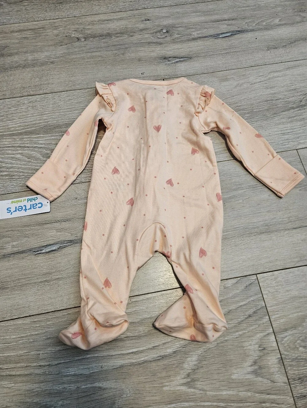 NWT Lot 5 Carters Child Of Mine Baby Girl Footed Sleep Play Pajamas 0-3 Months